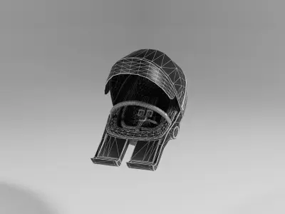 Pink baby car seat with seatbelts S Free low-poly 3D model