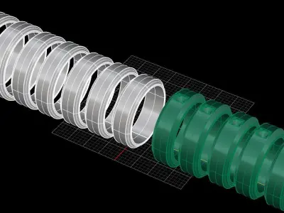 Wedding rings 040 3D print model