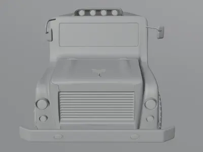 HighPoly Truck dump 3D model