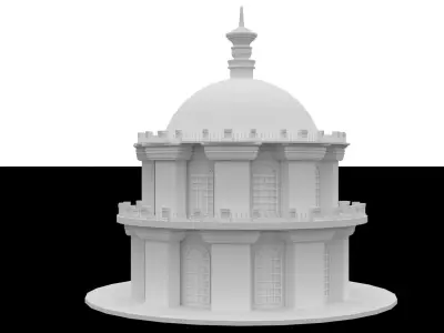 Modern  Dome Structure 3D model