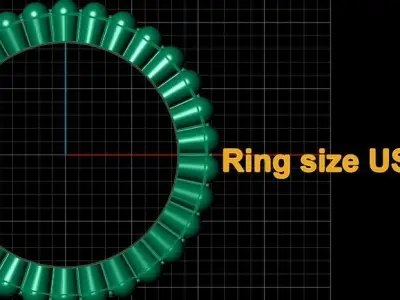 Luxury Filigree Wedding Ring 3d Printable Model 3D print model