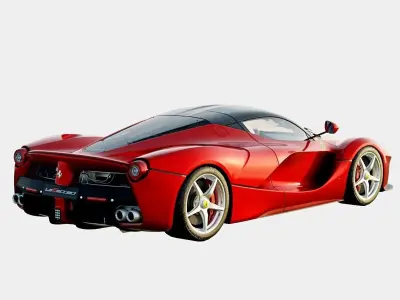 Ferrari LaFerrari 2014 Basic Trim Low-poly 3D model