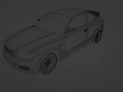 Airbrushed sports car 3D model