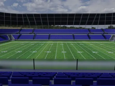 American Football Stadium Low-poly 3D model buy
