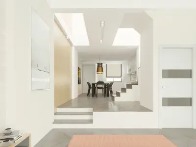 Full Apartment Exterior and Interior Scene 3D model 3D model