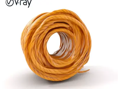 Realistic Rope D Model Pack for Diverse Applications Texture