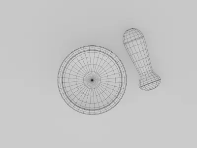 ADELSTEN pestle and mortar IKEA Low-poly 3D model