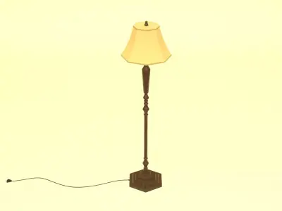 PBR Floor Lamp 3D model
