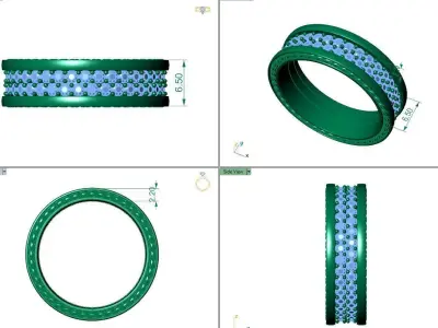 David Yurman Men Ring - 537 3D print model