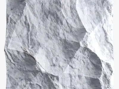 223-RockPanel piece of rock on wall 3D model