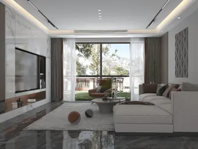 Modern Interior Design 04 3D model
