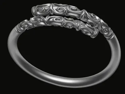 Patterned bangle 1 3D print model