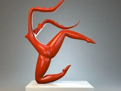 Sculpture Dance mantis 3D model