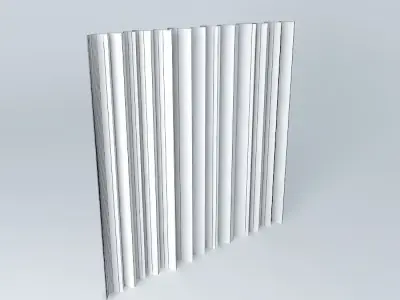 Curtain gray Free 3D model