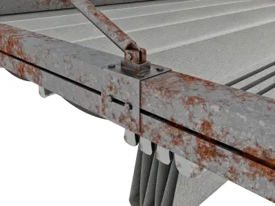 Motorized Pergola 1a worn 1 3D model