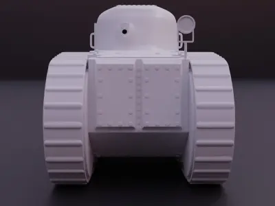 Peugeot  WW1 Tank 3D print model