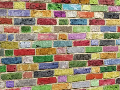 Bricks wall 3D model