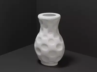 Porcelain vase 3D model