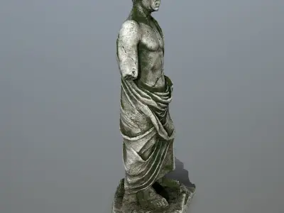 statue roman Low-poly 3D model
