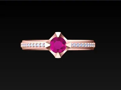 Diamond Ring - Womens Rings - N717915 3D print model
