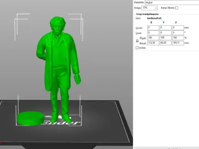 Carl Benz 3D print model