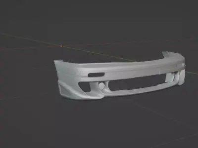 Toyota Chaser JZX100 TRD bumper v2 Low-poly 3D model