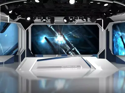 Virtual Studio 25 PBR Low-poly 3D model