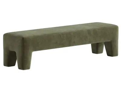 Hugo Angled Bench 3D model