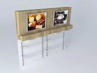 Kit 414 Panel Inclined Shelves By Alex Marques Free 3D model