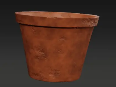 Ancient Clay pots pack Low-poly 3D model