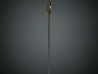 DTS-Model3G-HairPin-A wizard of oz hair wand Low-poly 3D model