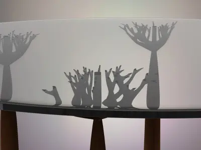 Glass table 3D model