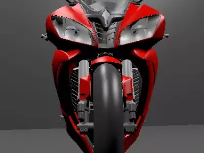 R6 street bike Low-poly 3D model