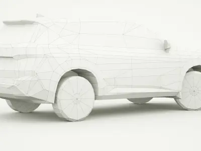 Nissan Rogue AWD 2023 Low-poly 3D model