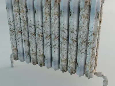 Old Radiator Heating Free 3D model