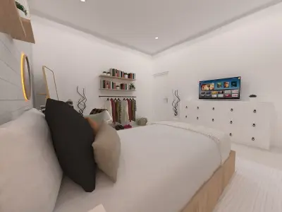 INTERIOR BEDROOM  SCANDINAVIAN 3D model
