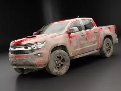 Generic Modern Pickup Truck Dirt and Mud 3D model
