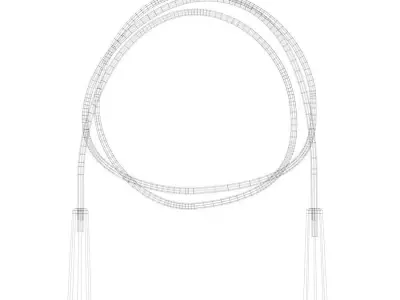 Jump Rope Low-poly 3D model