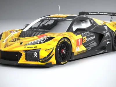 Chevrolet Corvette Z06 GT3 R Competition CG 2024 3D model