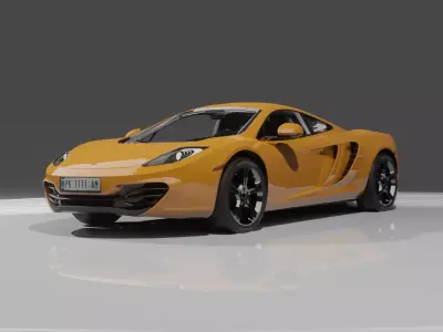 Mclaren Car Low-poly 3D model