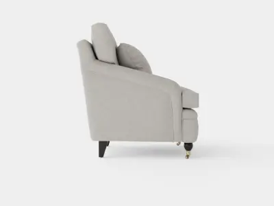 Howard armchair sand Low-poly 3D model