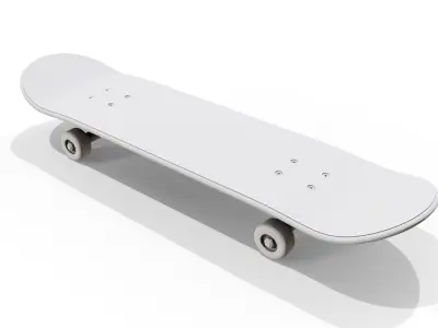 Luxury Skateboard Low-poly 3D model
