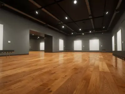 Art Gallery 002 UE4 3D model