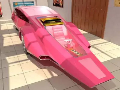 Panthermobile from pink panther 3D model