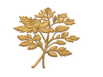 Classic decor ornament carved 36 3D model