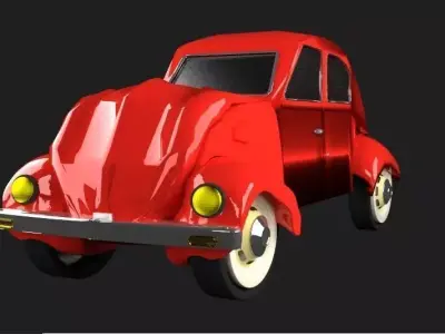 old beetle car 3d model 3D print model