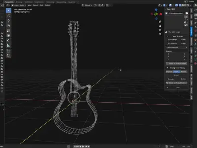 Guitar 3D model