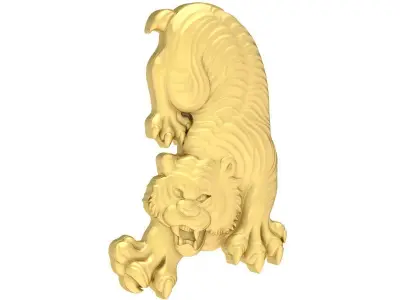 Luxury Feng Shui Tiger Jewelry 3D Model  3797 3D print model