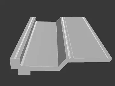 Cornice Moulding Low-poly 3D model