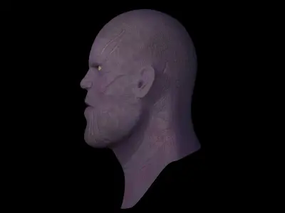 Thanos head model Free 3D model